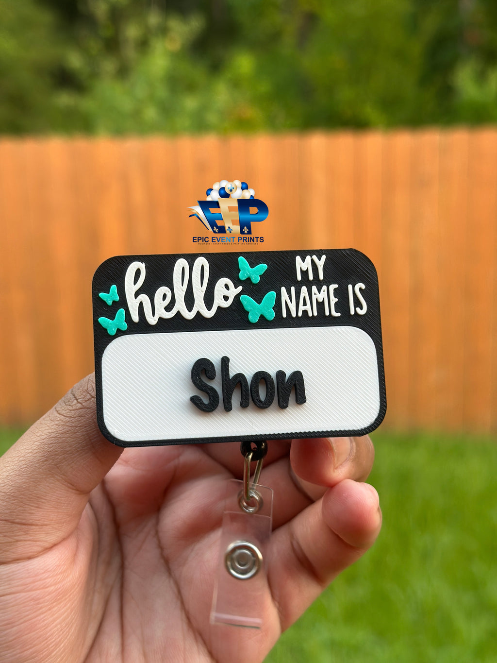 Personalized 3D Hello My Name Is Badge Reel image 4
