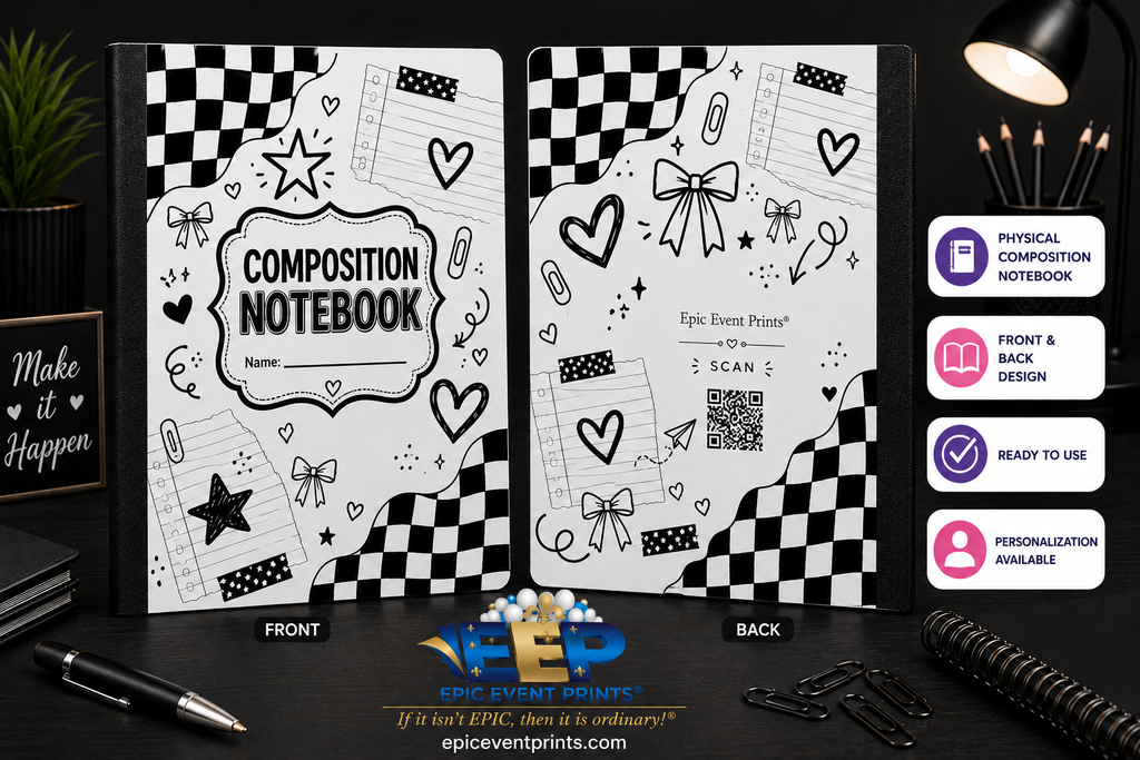 B & W- Composition Notebook