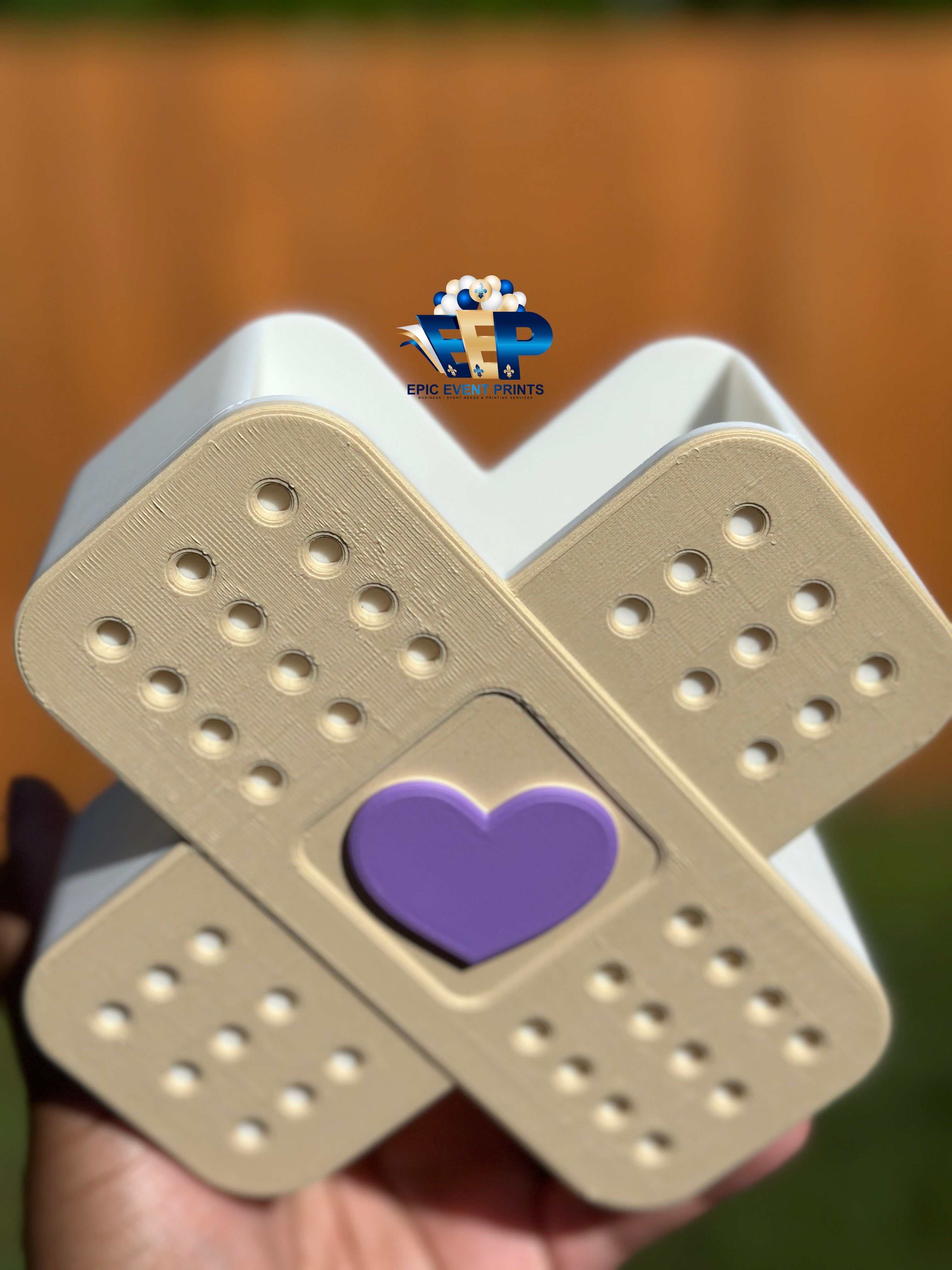 3D Nurse Badge Reel – Bandage Heart Pen Holder | Cute Healthcare Worker ID image 4