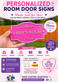 Personalized 3D Printed Room Door Sign | Custom Name Plaque image 0