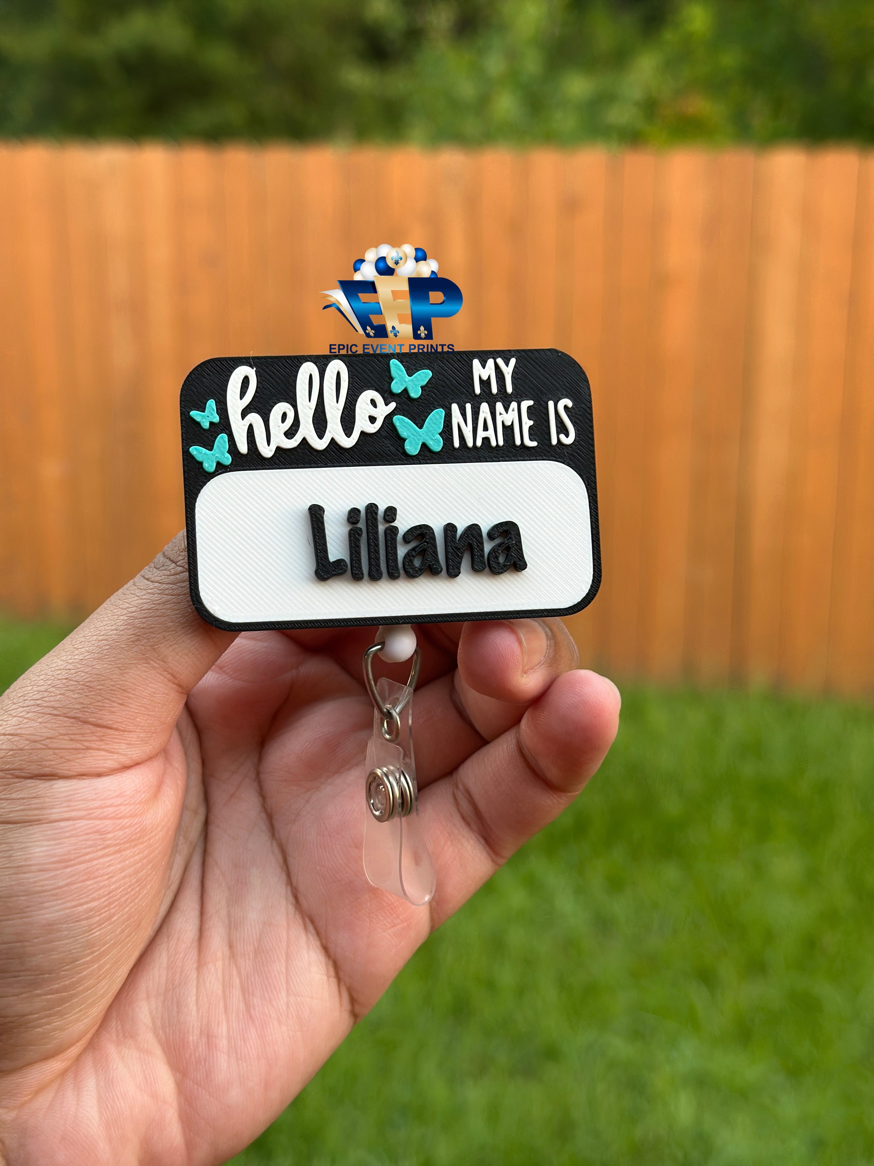 Personalized 3D Hello My Name Is Badge Reel image 2