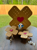 3D Nurse Badge Reel – Bandage Heart Design | Cute Healthcare Worker ID Holder image 0