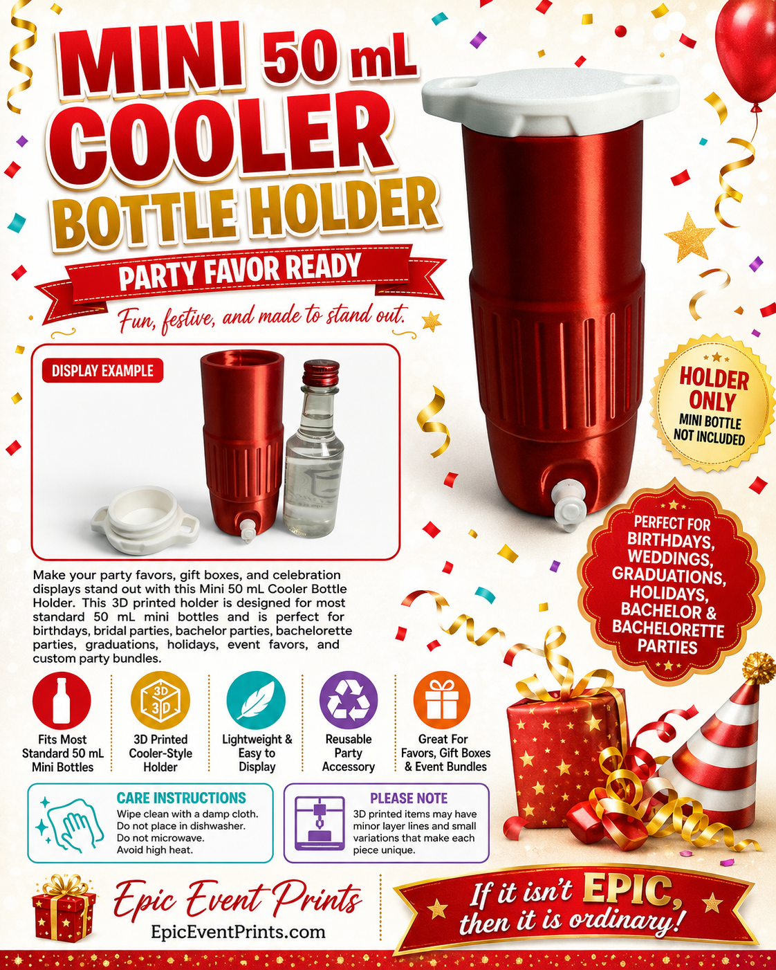 Mini 50 mL Cooler Bottle Holder image 0