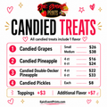 Candied Treats Menu | Epic Event Prints