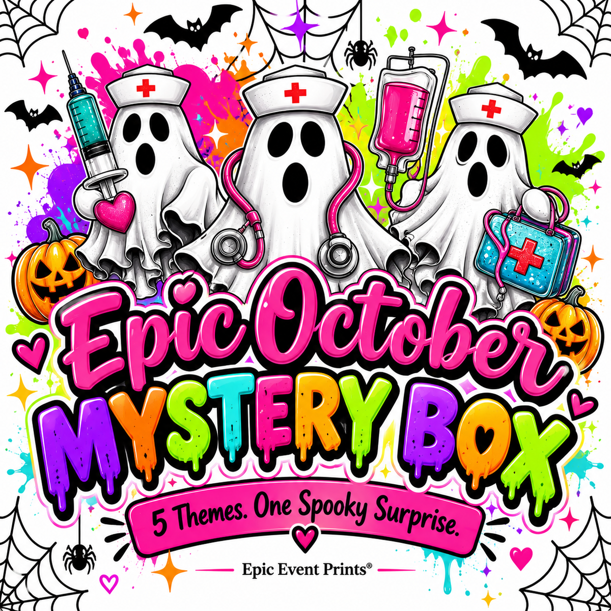 Epic October Mystery Box - 5 Themes. One Spooky Surprise. by Epic Event Prints