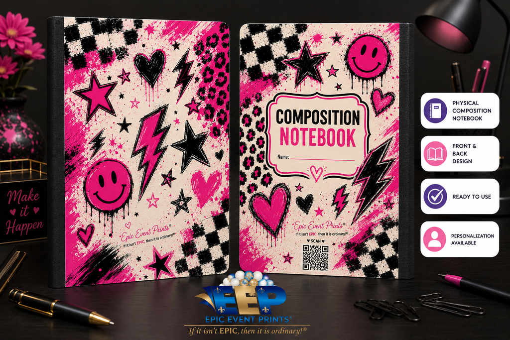 Pink Power- Composition Notebook