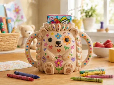 Hedgehog Sip Buddy Custom Juice Box Holder for Kids image 1