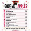 Gourmet Apples menu - Epic Event Prints