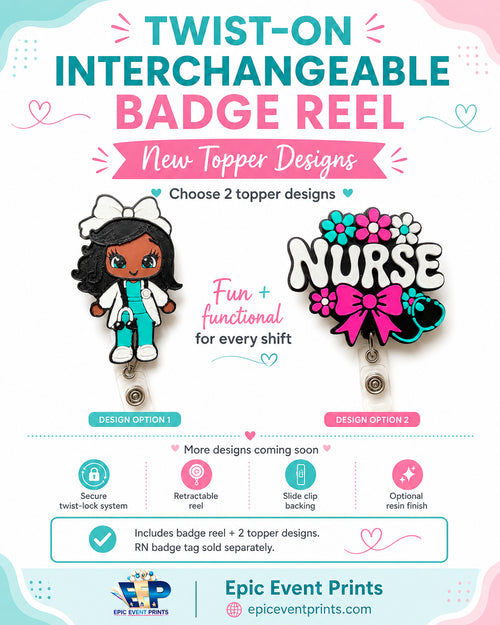 3D Printed Interchangeable Medical Badge Reel image 0