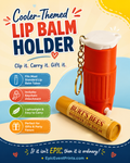 Cooler-Themed Lip Balm Keychain Holder | 3D Printed Gift image 0