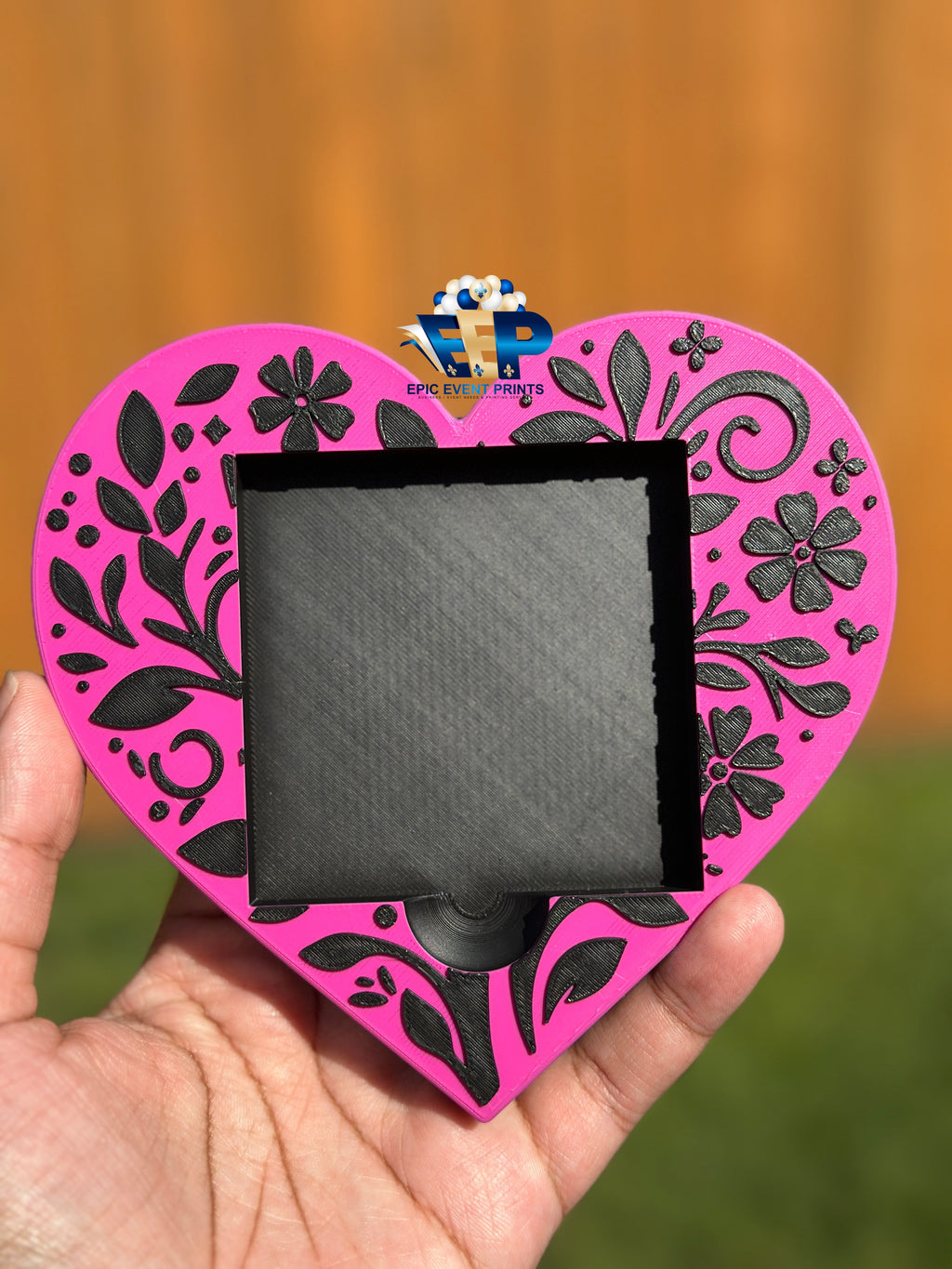 Heart Motif 3D Printed Desk Accessory image 3