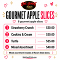 Gourmet Apple Slices Menu | Epic Event Prints