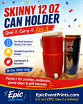 Skinny 12 oz Can Holder | 3D Printed Drink Holder image 0