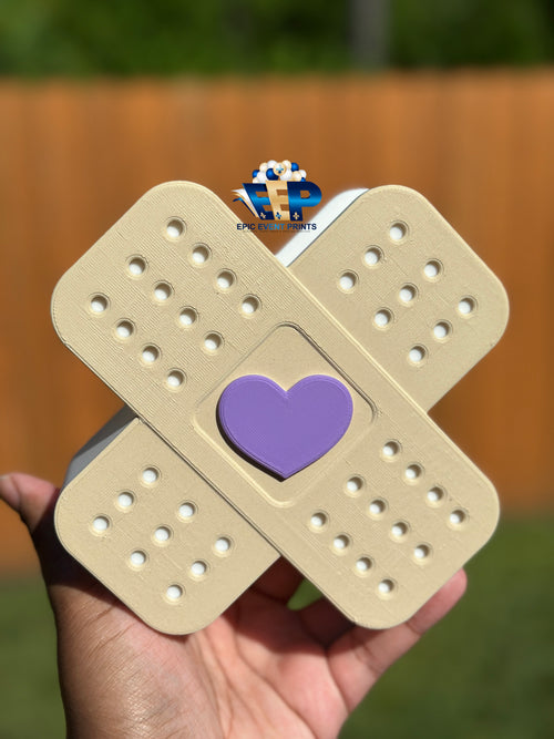 3D Nurse Badge Reel – Bandage Heart Pen Holder | Cute Healthcare Worker ID image 1