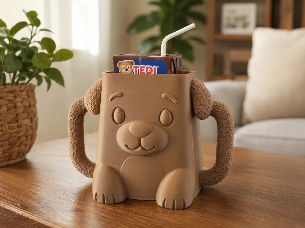 Puppy Theme Sip Buddy Custom Juice Box Holder for Kids image 1