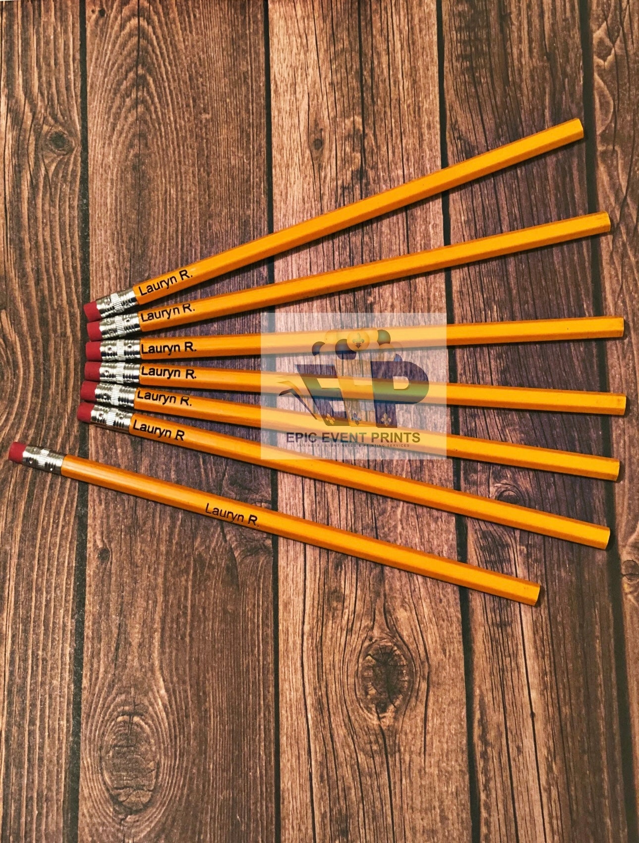 Personalized Engraved Pencils image 1