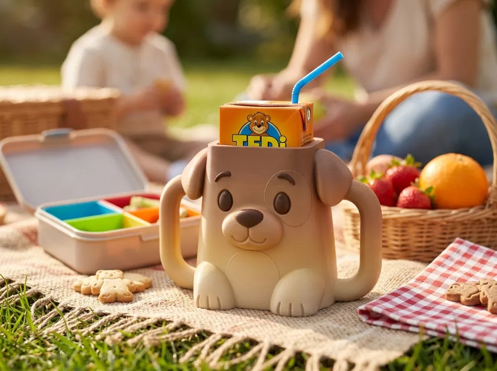 Puppy Theme Sip Buddy Custom Juice Box Holder for Kids image 7