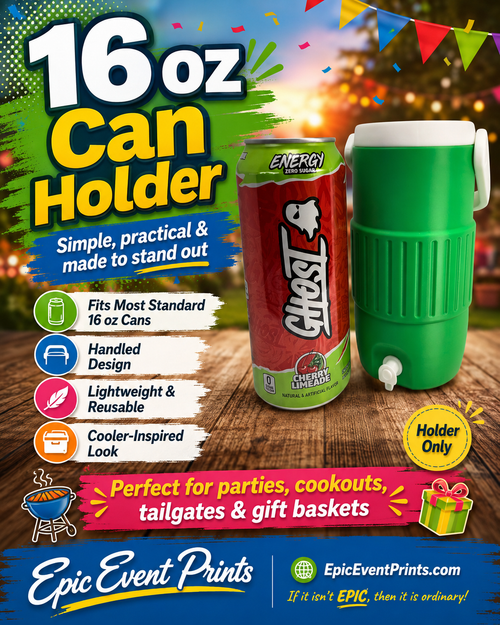 16 oz Can Holder | 3D Printed Drink Holder image 0