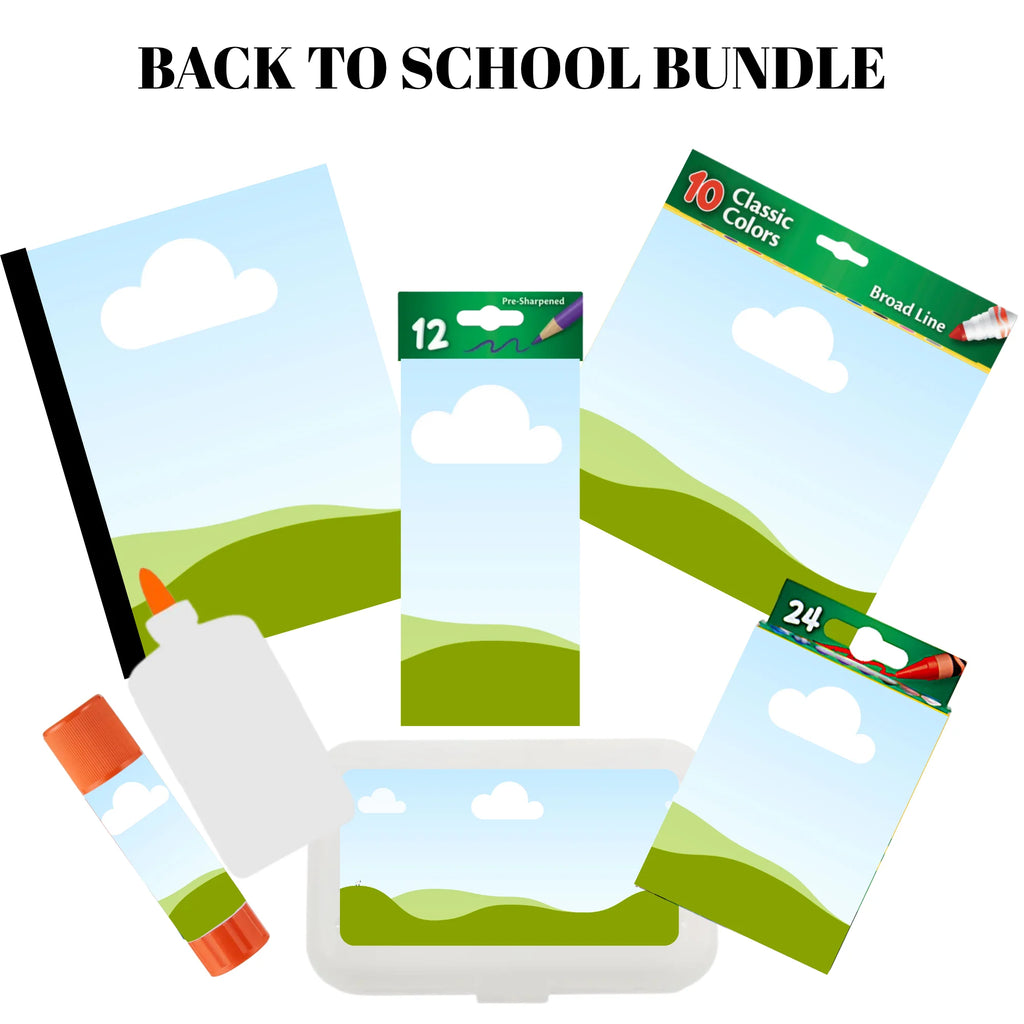Blank Back-to-School Template Bundle | 11-Piece Set
