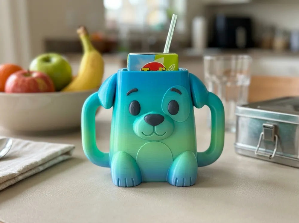 Puppy Theme Sip Buddy Custom Juice Box Holder for Kids image 4