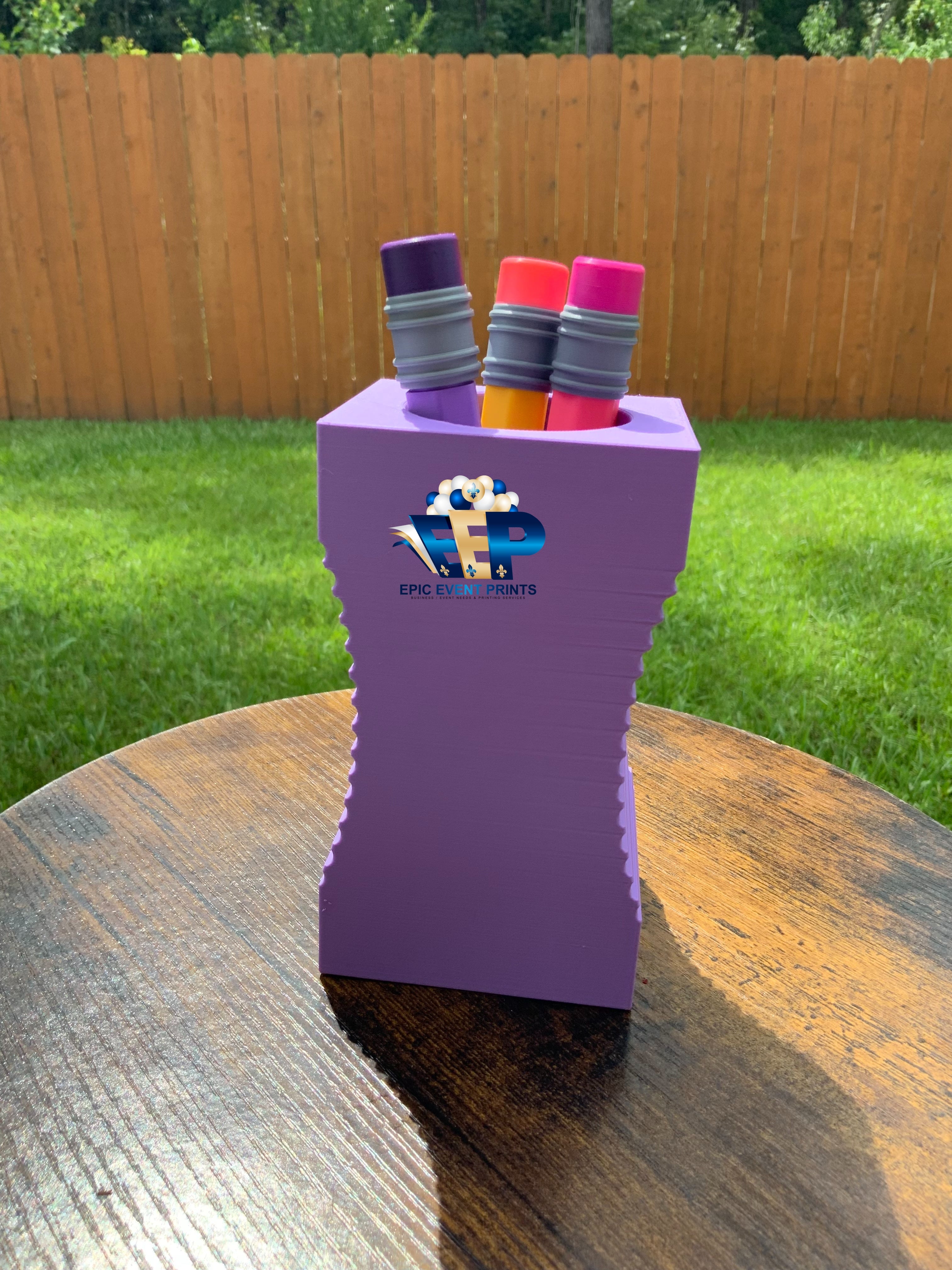 3D Printed Pencil Sharpener Pen/Pencil Holder image 3