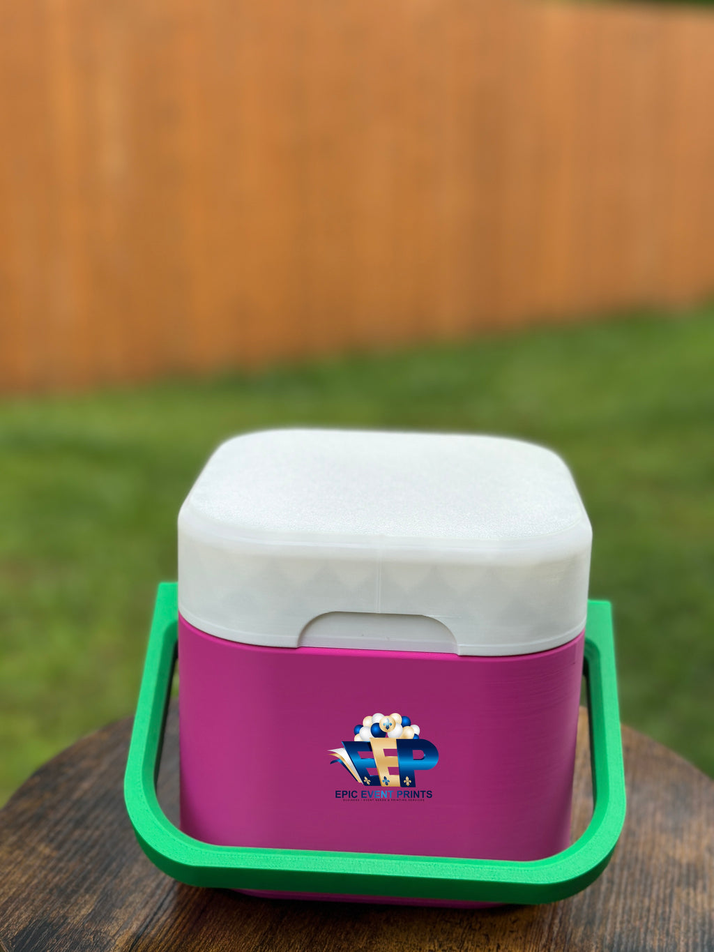 Custom 3D Printed 4-Can Mini Cooler | Personalized Color Cooler image 0