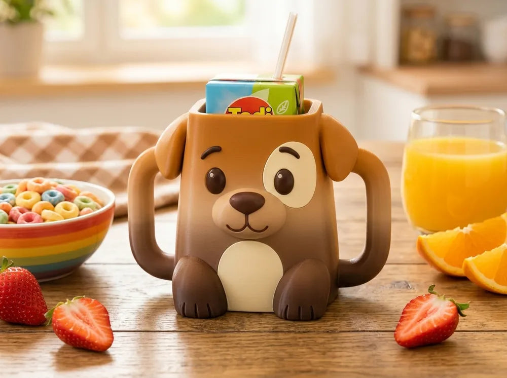 Puppy Theme Sip Buddy Custom Juice Box Holder for Kids image 2
