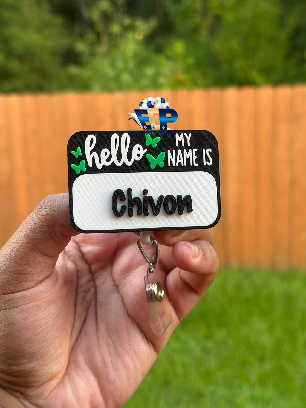 Personalized 3D Hello My Name Is Badge Reel image 5