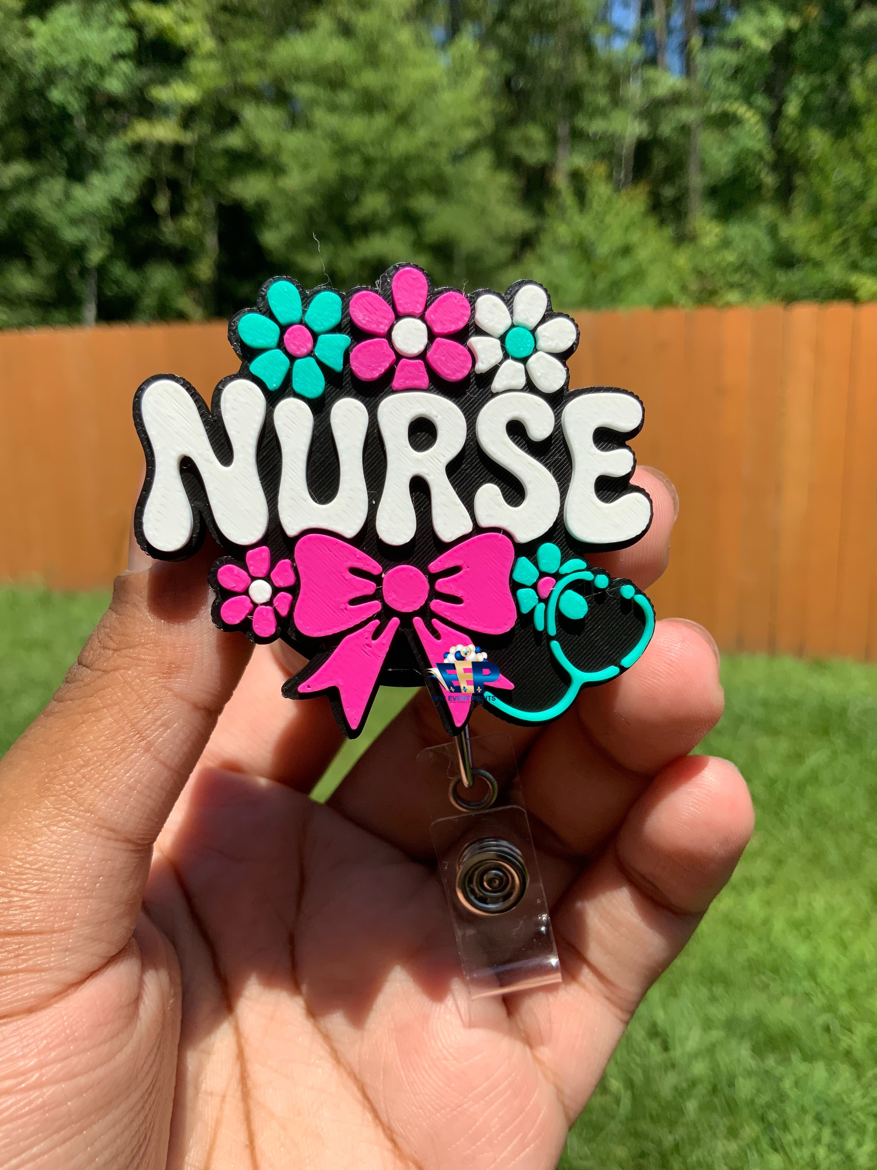 3D Printed Interchangeable Medical Badge Reel image 2