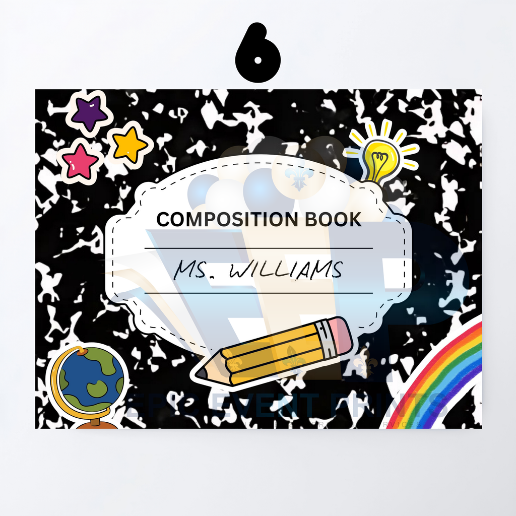Custom Composition Theme Mouse Pad | Personalized Desk Mousepad | Sublimation image 5