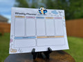 Weekly Planner Notepad | Cute Desk Planner | 11x8.5 Weekly Organizer | Tear-Off image 0