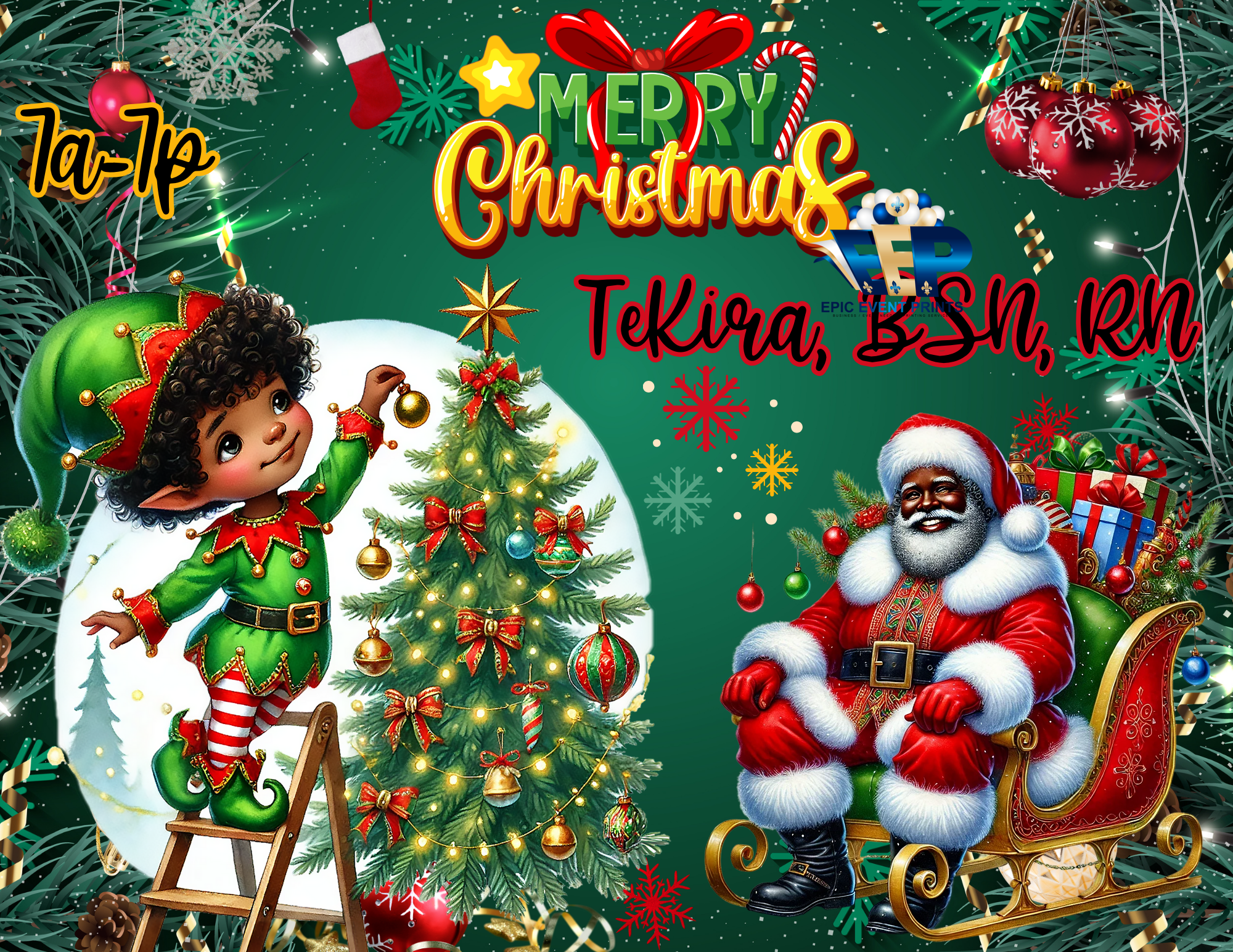 Christmas WOW  (Workstation on Wheels) TAG image 0