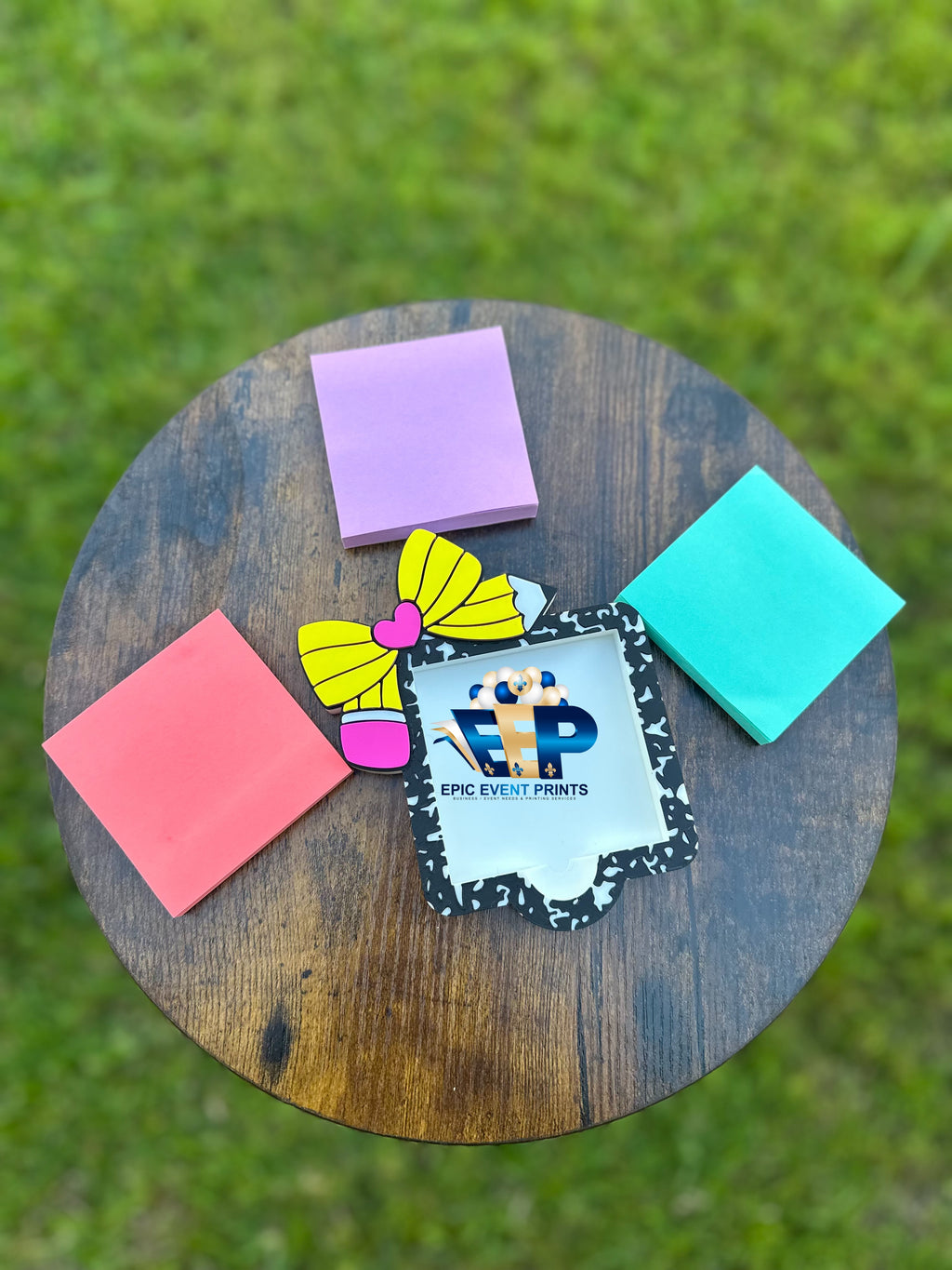 Personalized 3D Printed Desk Accessories | Pen Holder, Sticky Note Holder & more image 4