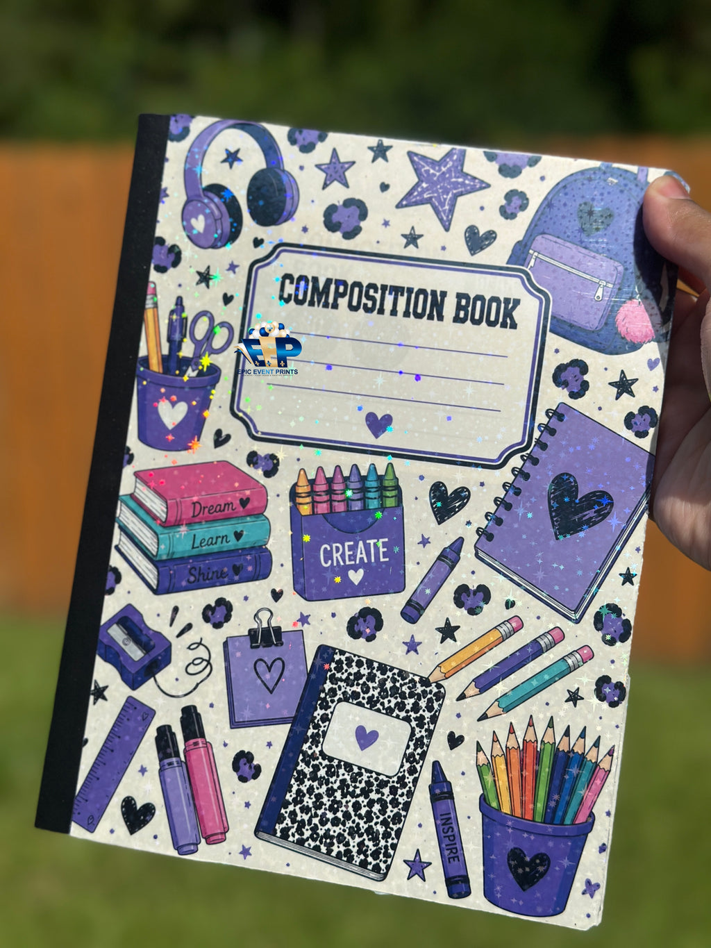 Purple Hue- Composition Notebook