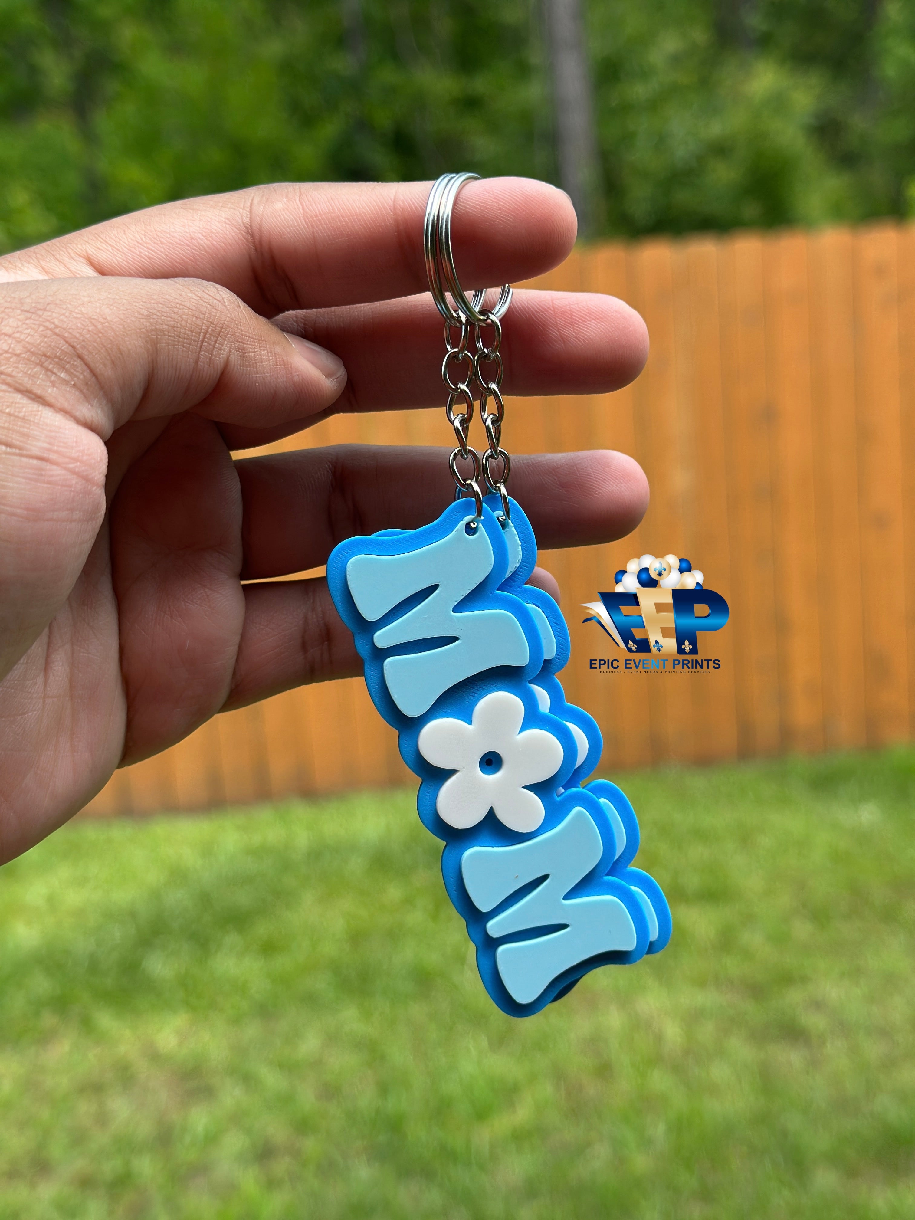 Custom 3D Mom Keychain image 0