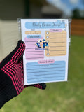 Daily Brain Dump Notepad | Cute Desk Notepad | 5x7 Tear-Off Notepad image 0
