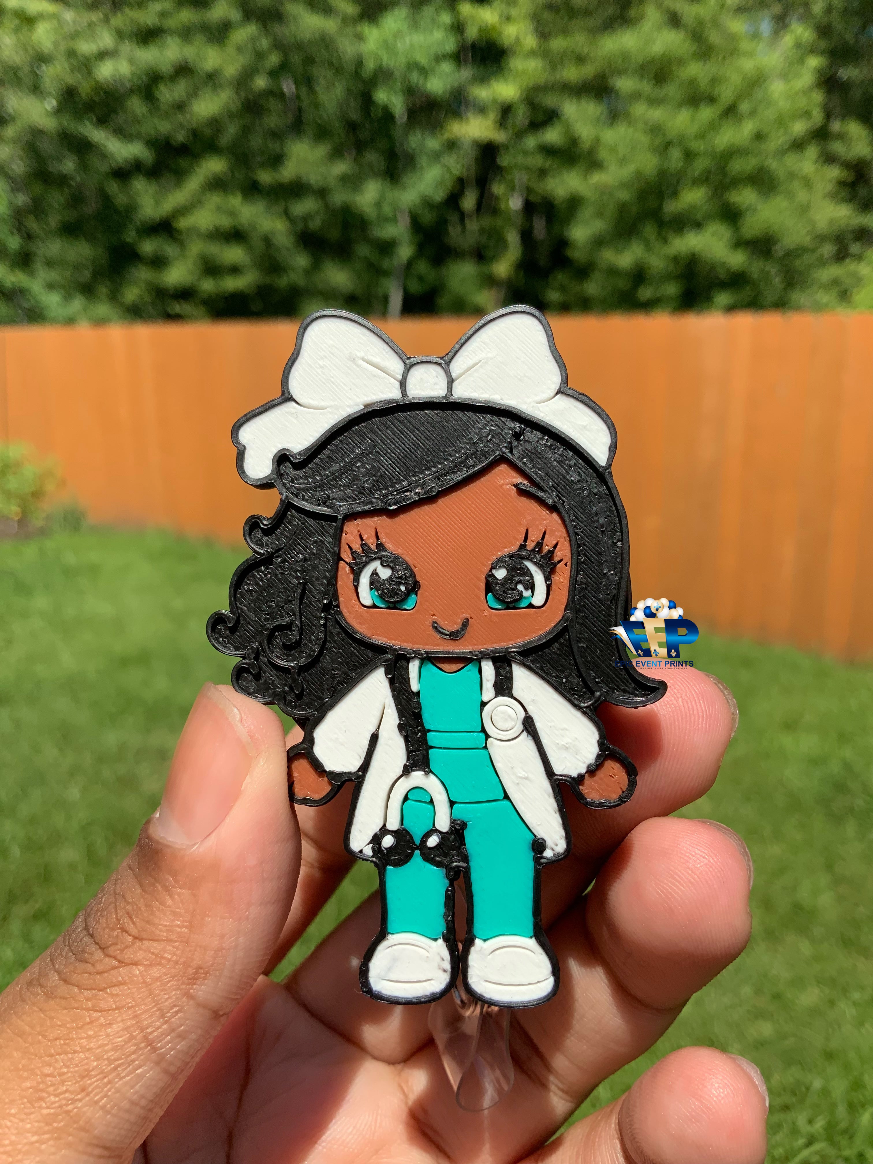 3D Printed Interchangeable Medical Badge Reel image 1