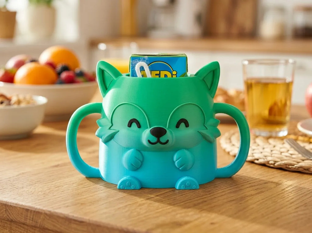 Fox Sip Buddy Custom Juice Box Holder for Kids image 3