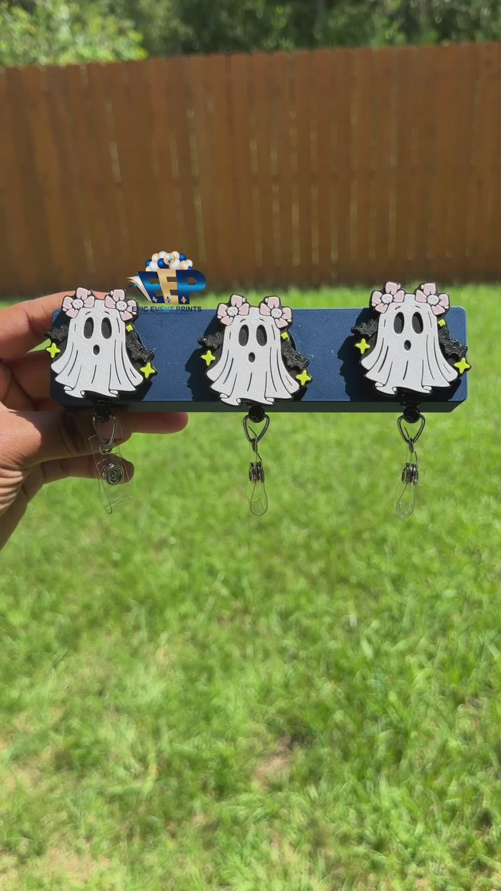 Spooky Bow Ghost Badge Reel (Copy)