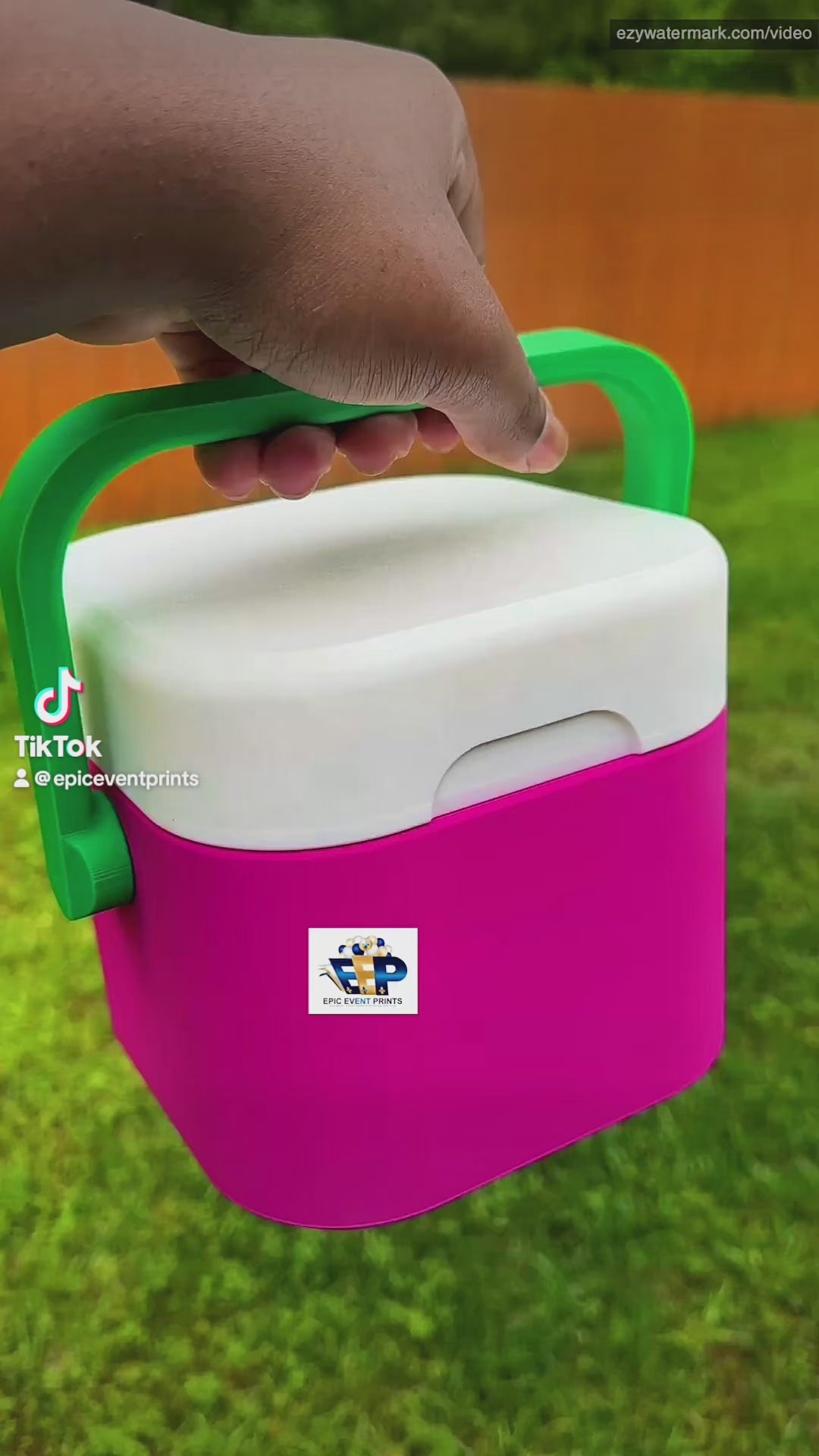 Custom 3D Printed 4-Can Mini Cooler | Personalized Color Cooler